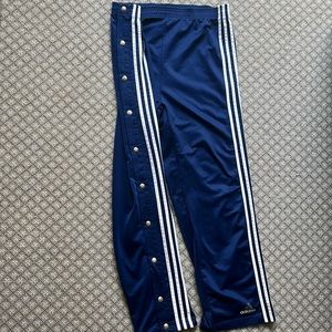 SOLD Vintage Navy adidas button down bootcut track pants